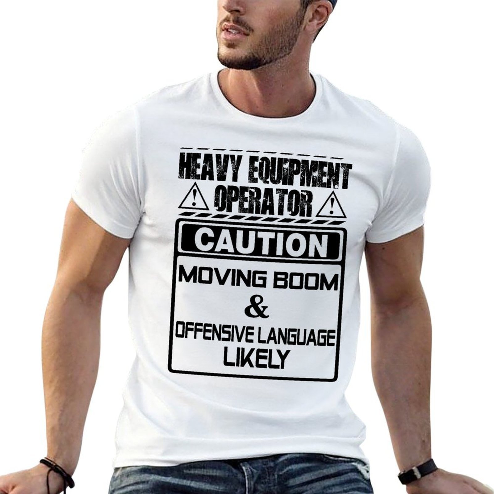 Heavy Equipment Operator - تي شيرت بطباعة فيكتور باجكراوند فيكتور