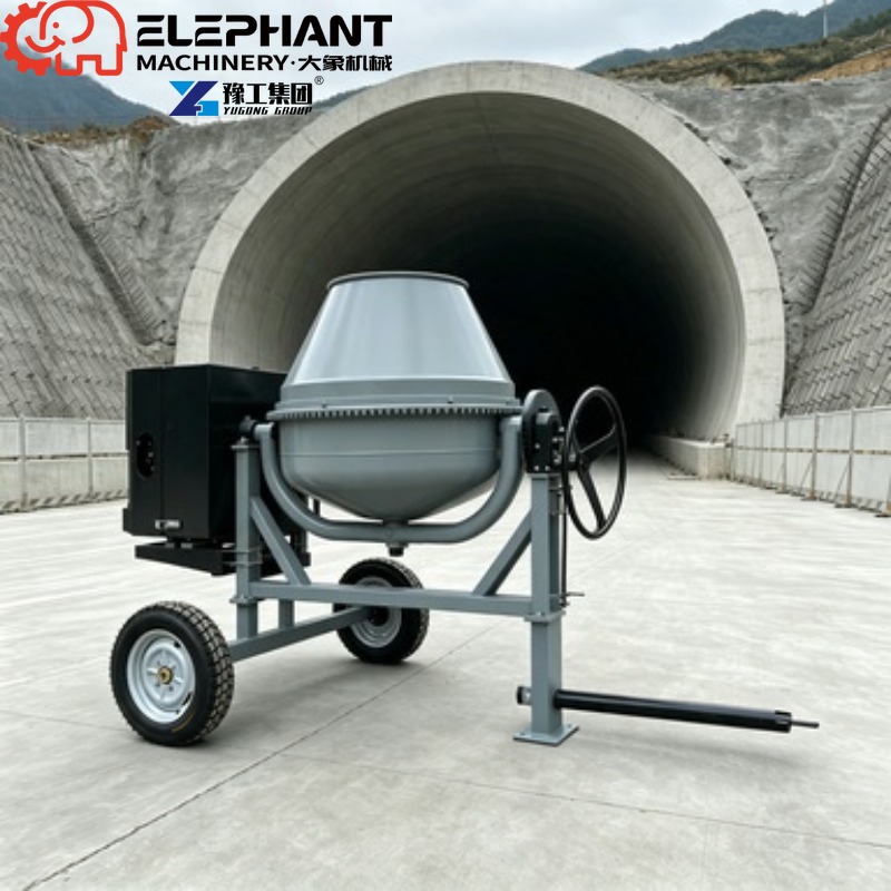 خلاط خرسانة محمول سعة 350 لتر، - مراجعة Heavy Equipment Mixer وسعره