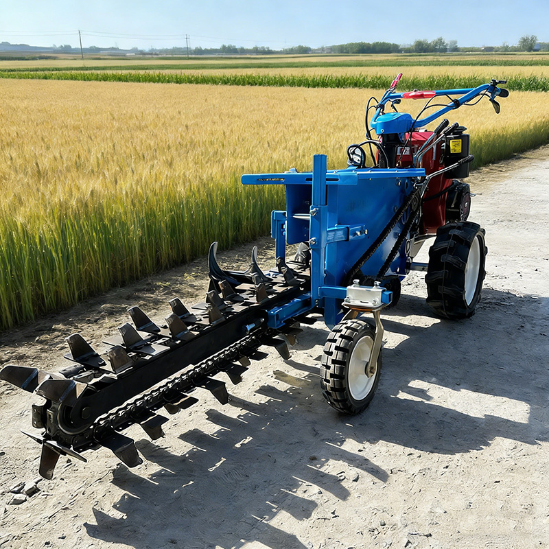 آلة حفر بالسلسلة، حفارة، آلة ح - مراجعة Trencher Machine Small وسعره