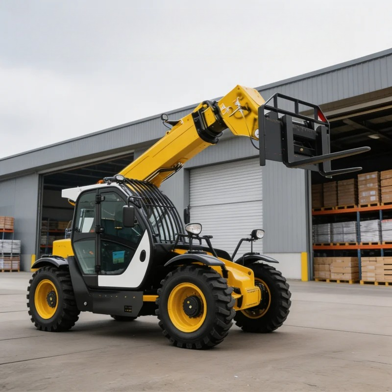 رافعة تلسكوبية FOB عالية المدى - مراجعة Telescopic Handler Boom وسعره