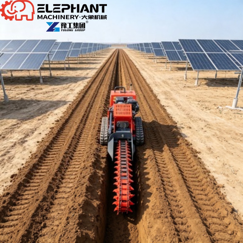 حفارة خنادق مجنزرة، حفارة خناد - مراجعة Trencher Machine Small وسعره