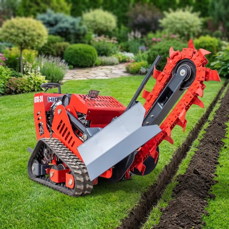 حفار خنادق بسلسلة بعمق 750 مم  - مراجعة Trencher Machine Small وسعره